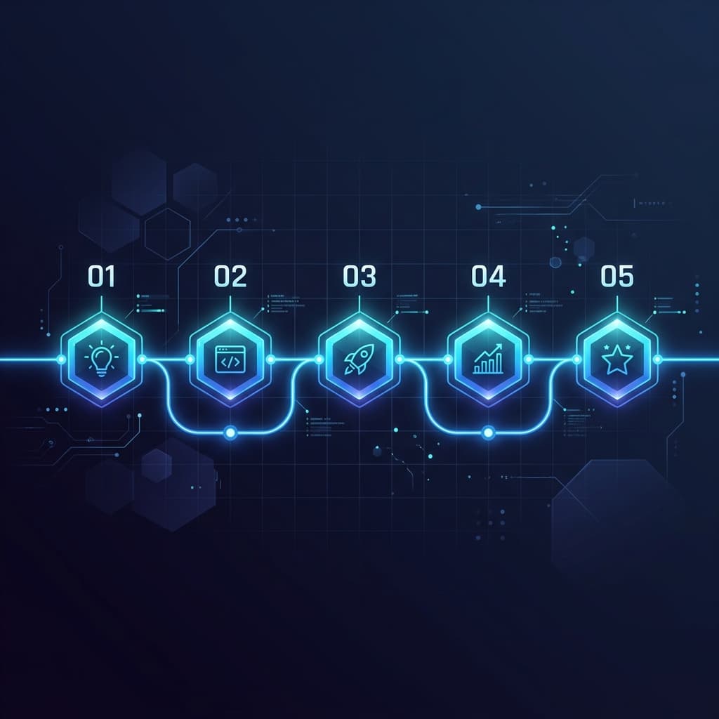 5フェーズの開発ロードマップ