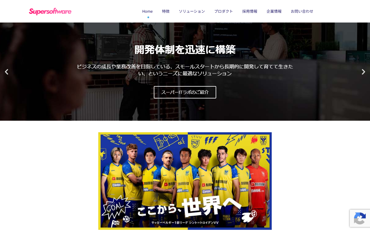株式会社スーパーソフトウエアのホームページ画像